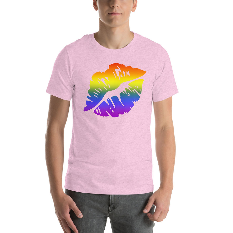 Thumbnail: Rainbow Lips Unisex t-shirt