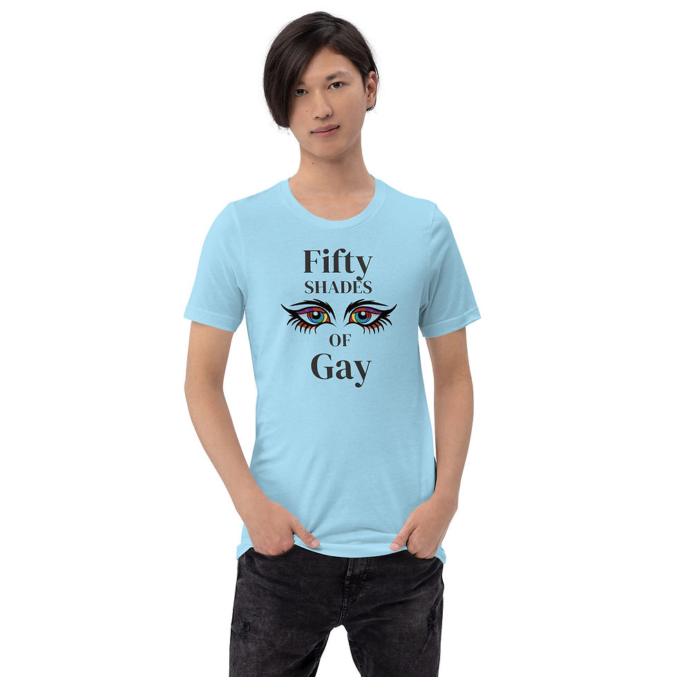 Thumbnail: Fifty Shades of Gay Rainbow Eyes Unisex t-shirt