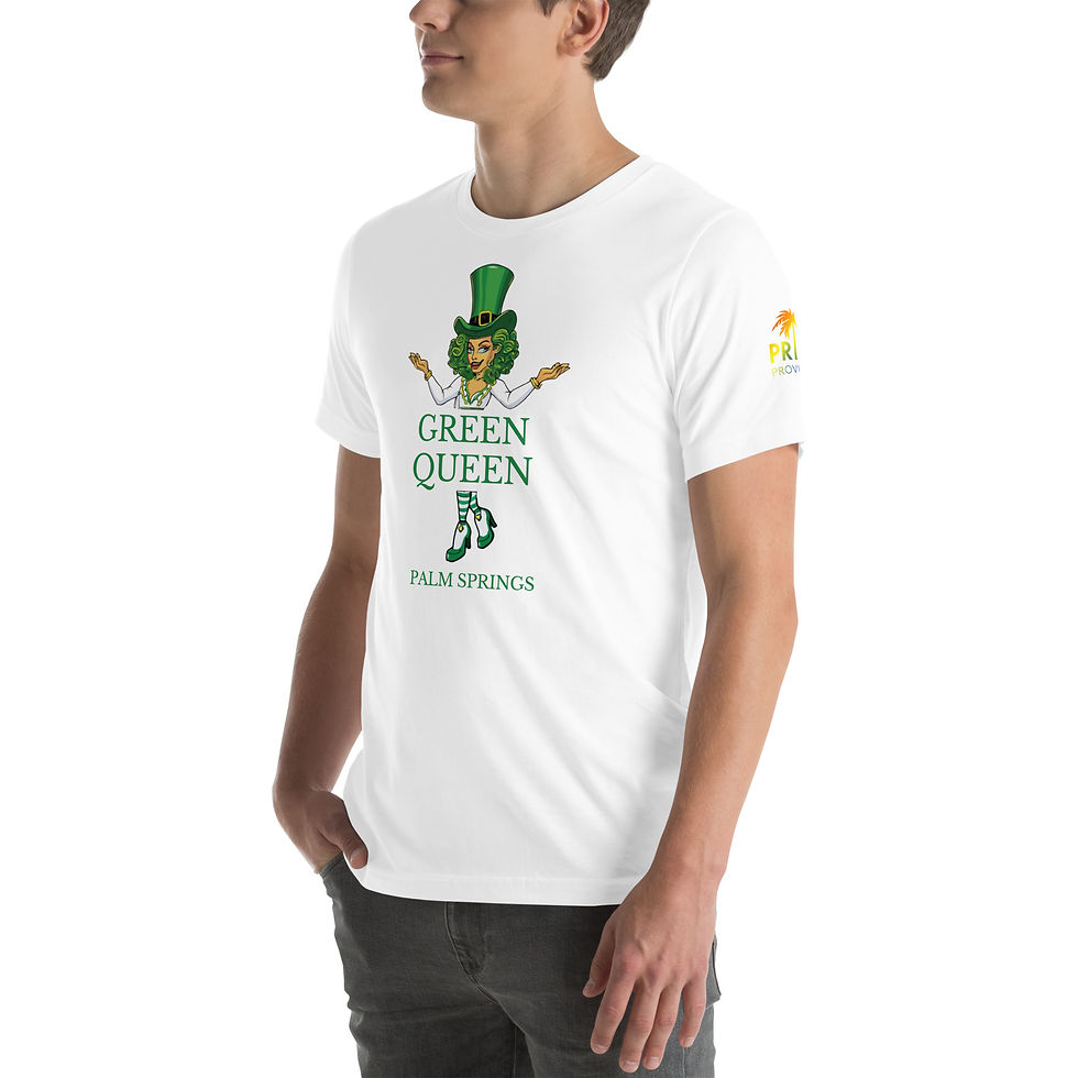 Thumbnail: Green Queen Palm Springs Unisex t-shirt