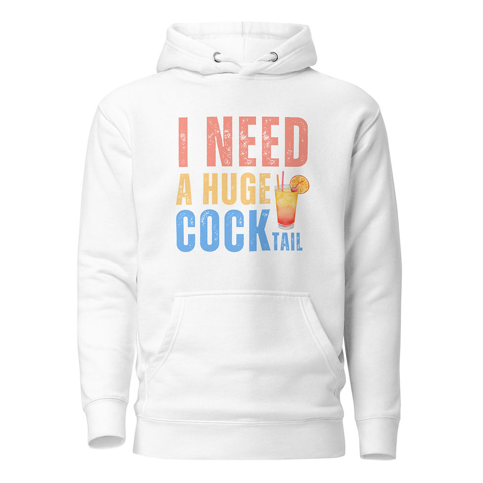 Thumbnail: I Need A Huge Cocktail Vintage Unisex Hoodie