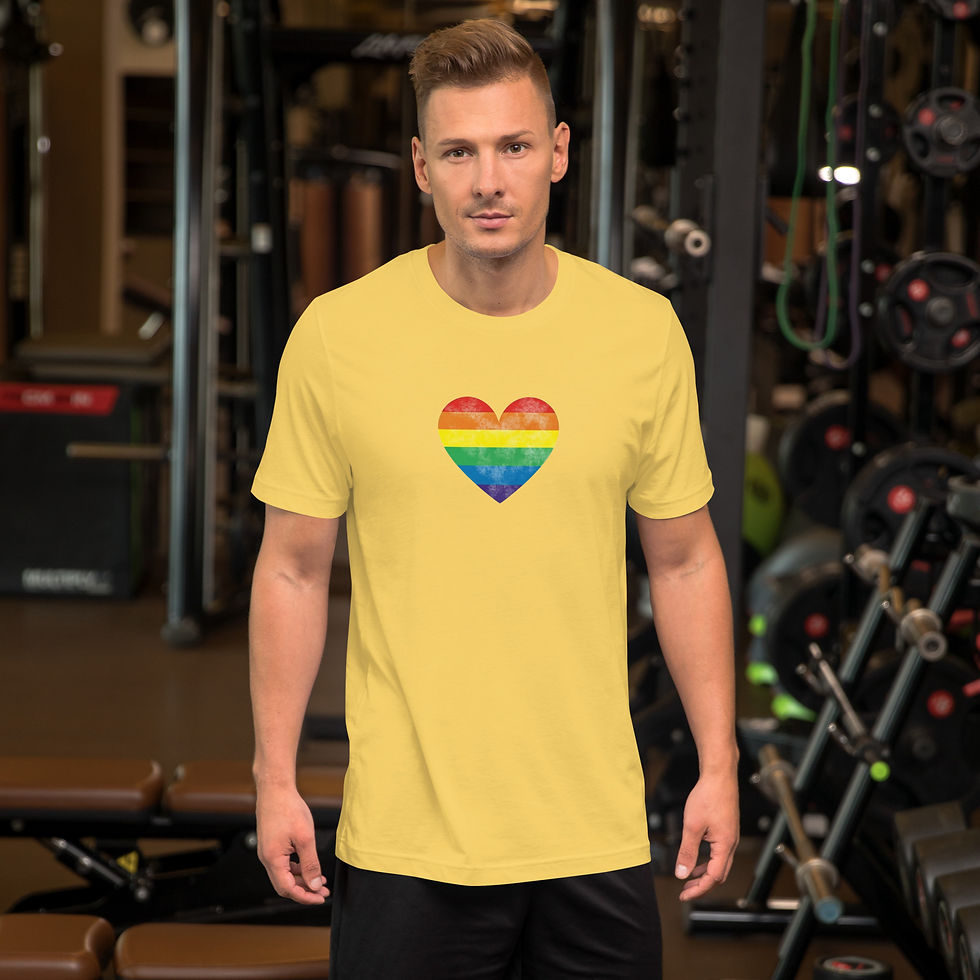 Thumbnail: Gay Pride Heart Unisex t-shirt