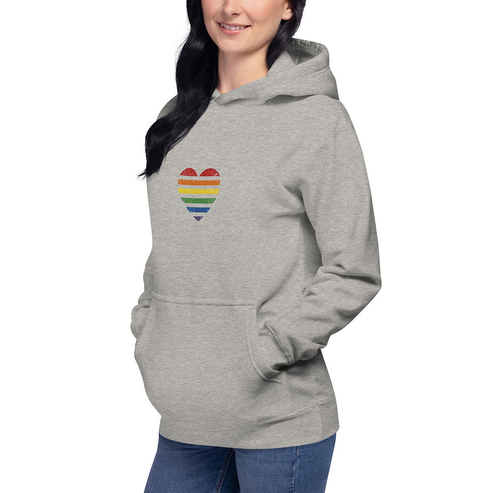Thumbnail: Vintage Pride Heart Unisex Hoodie