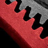 red steel cogwheel background or part of