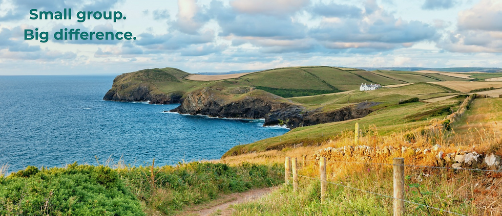 Coastal path in Cornwall - Small teaching groups make a big difference