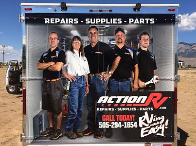 Action RV mobile vending and event supply flyer