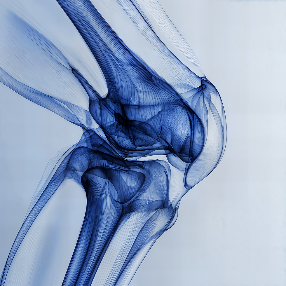 abstract knee running