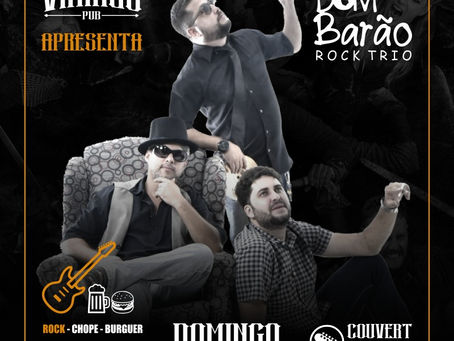 Vikings Pub recebe show da Dom Barão Rock Trio domingo em Goiânia.