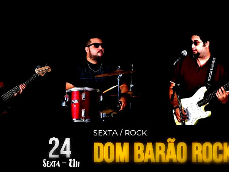 Belga Pub recebe a Dom Barão Rock Trio nesta Sexta-Feira em Goiânia.