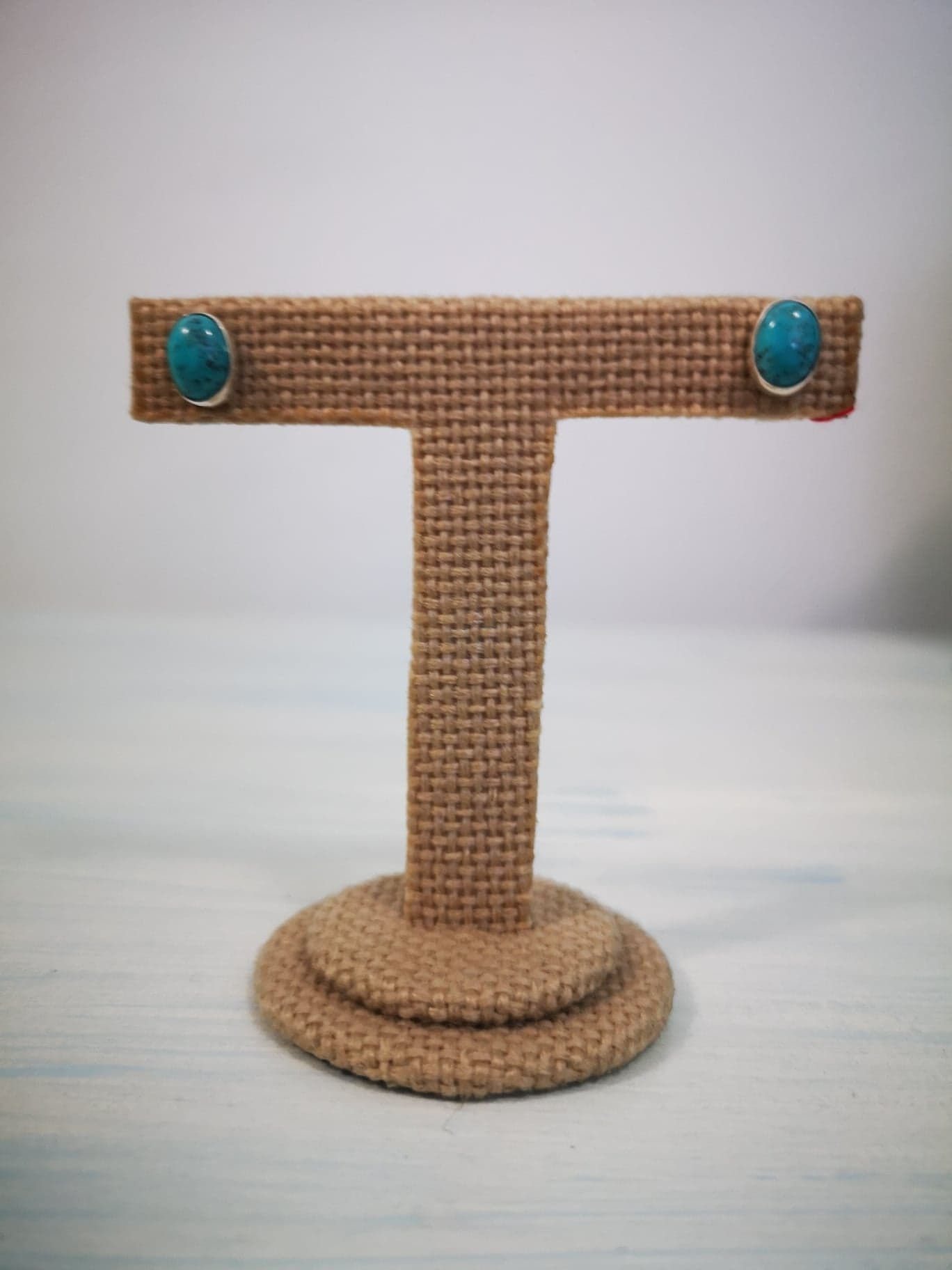 Broqueles con turquesa