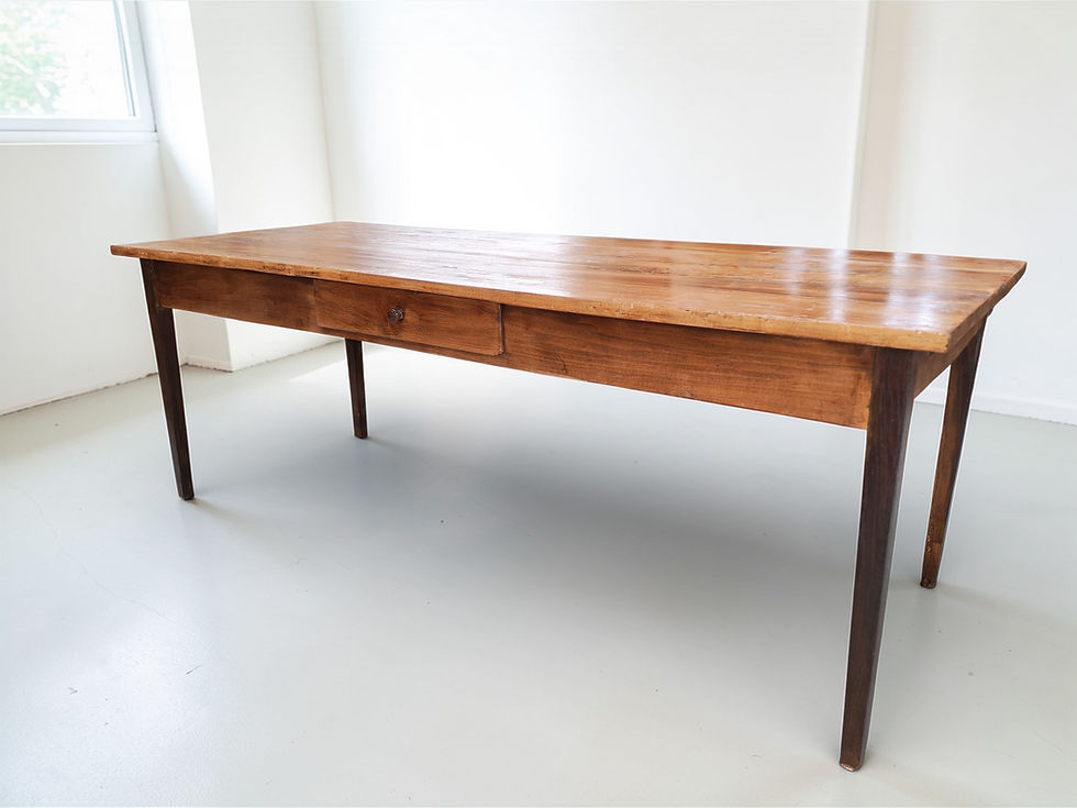 Miniature : Grande table de ferme authentique en bois massif – 200 cm