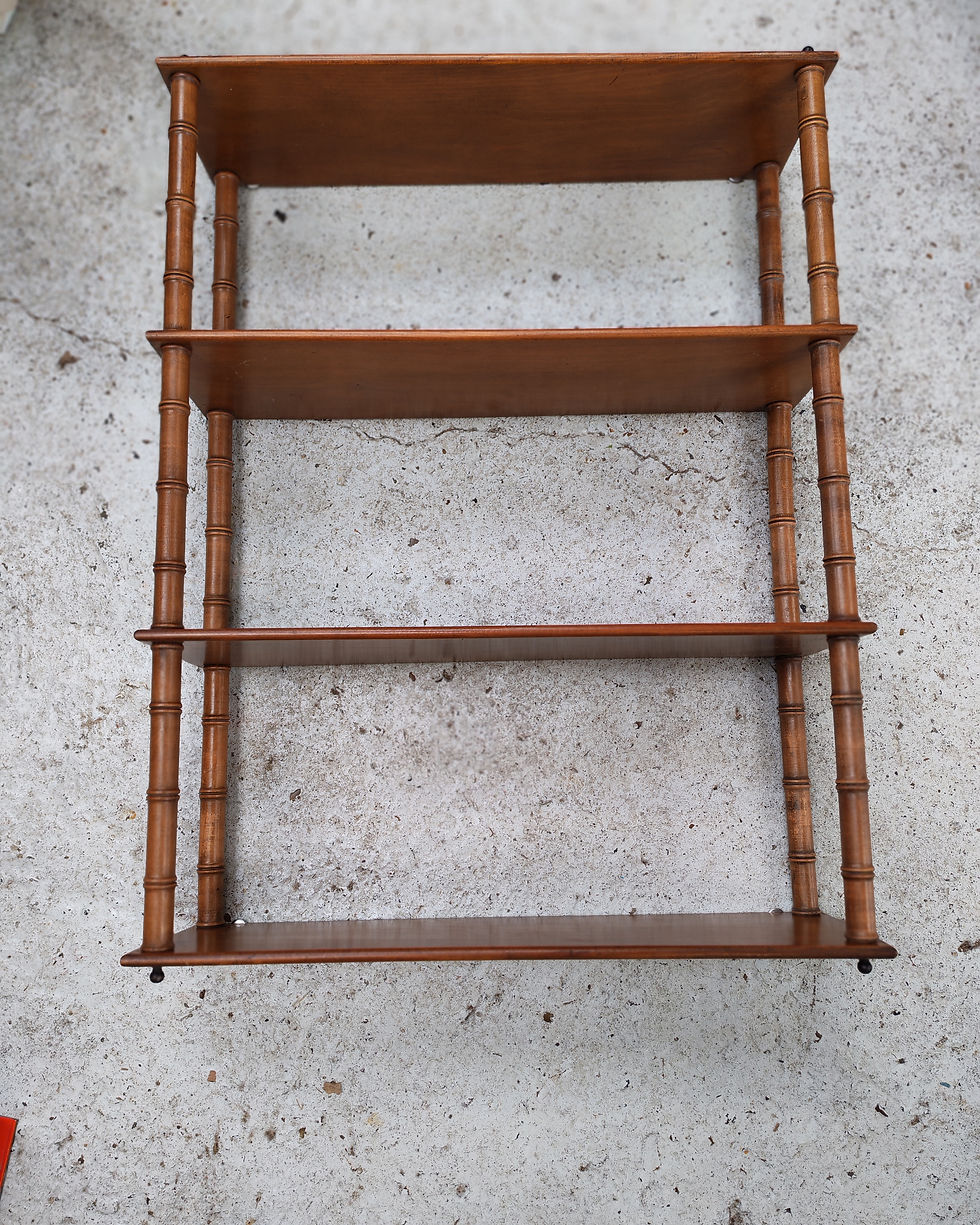 Miniature : Étagère murale ancienne style Bambou Napoléon III