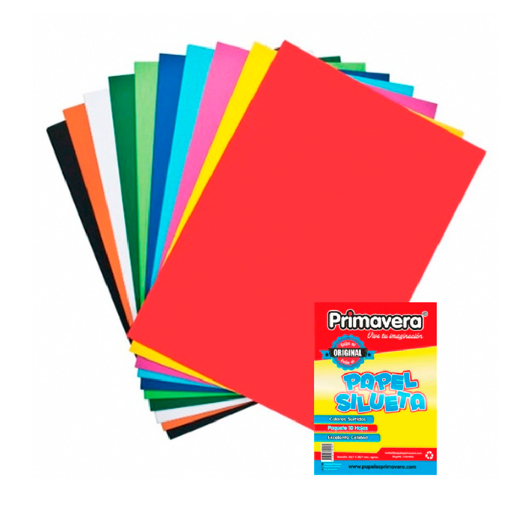 Paquete de papel silueta x10