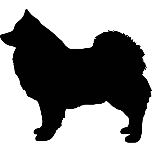 Klädtryck Finsk lapphund