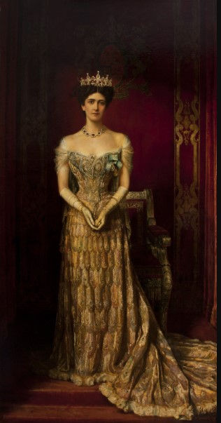 Lady Curzon in the Peacock Dress