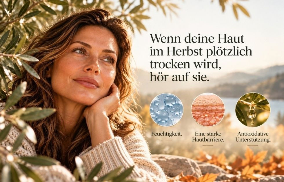Wenn deine Haut im Herbst plötzlich trockener wird, hör auf sie