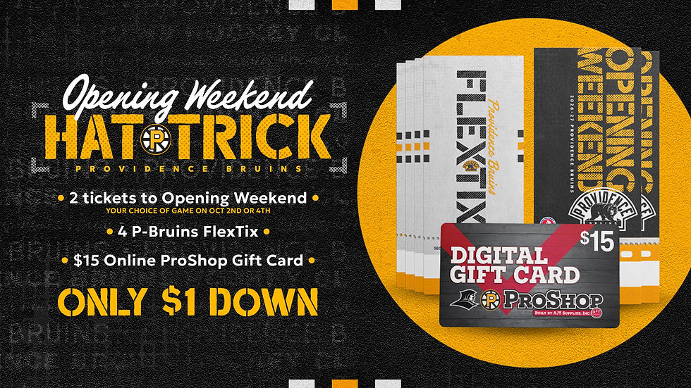 Image of 2 tickets to Opening Weekend, 4 FlexTix and a $15 ProShop Gift Card promoting the Opening Weekend Hat Trick