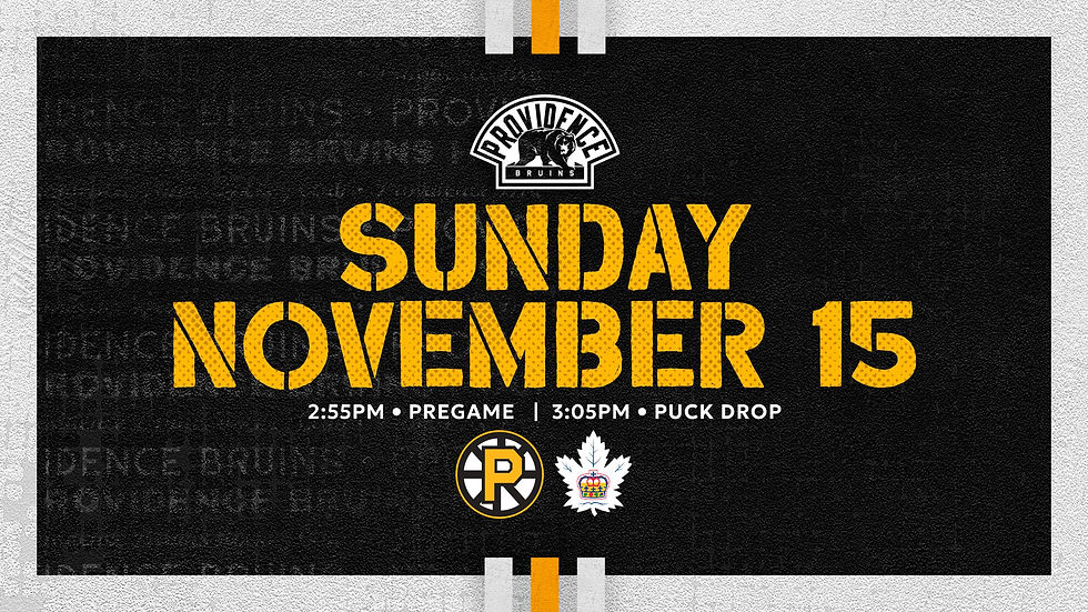 Providence Bruins promo schedule