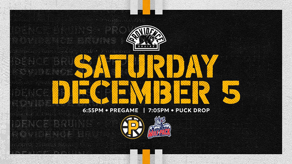 Providence Bruins promo schedule