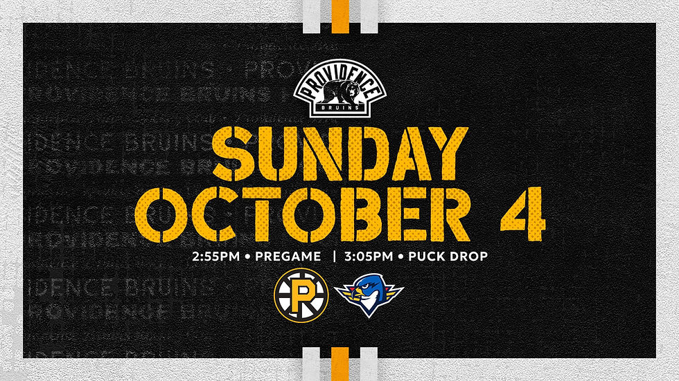 Providence Bruins promo schedule