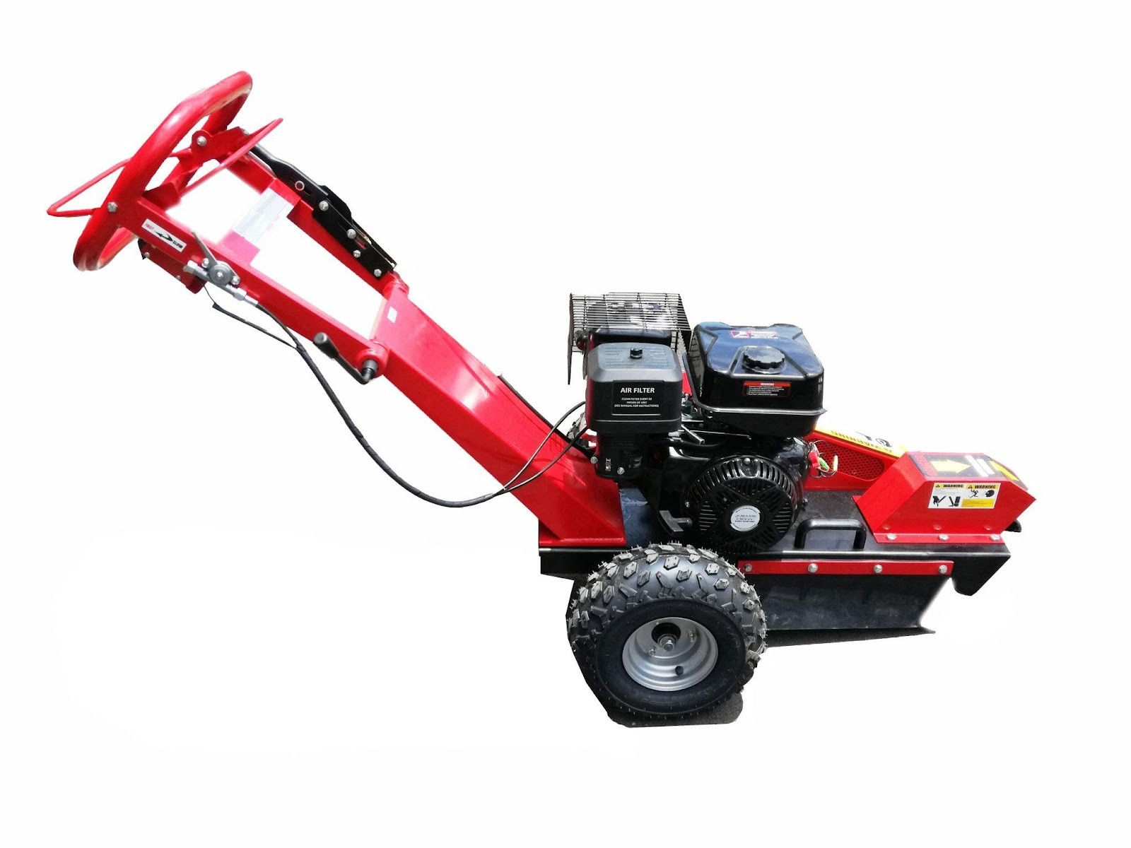 Stump grinder with electric start