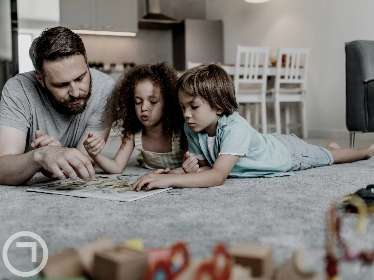 A father spending time with his kids
