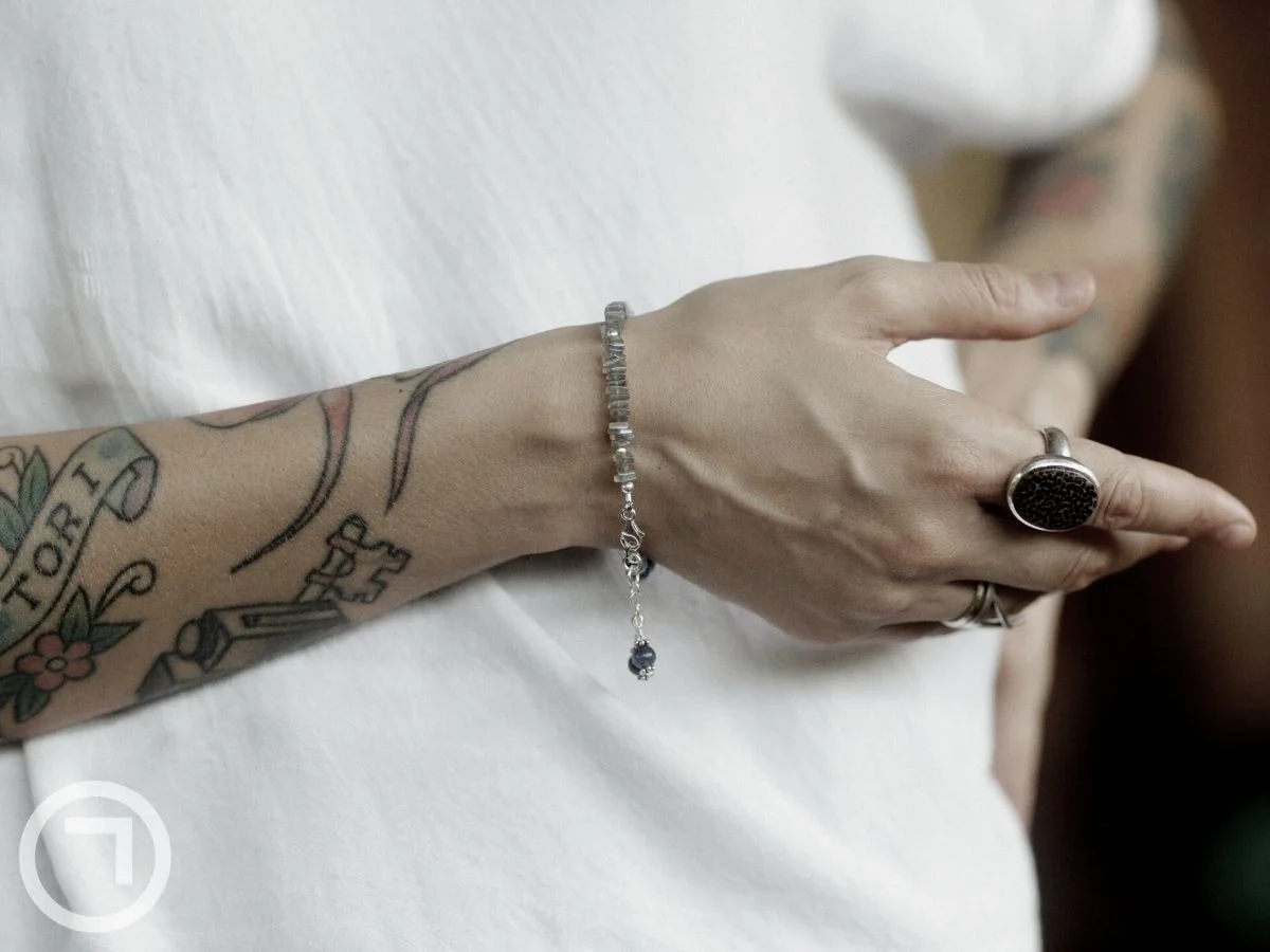 Bracelet on a man's wrist
