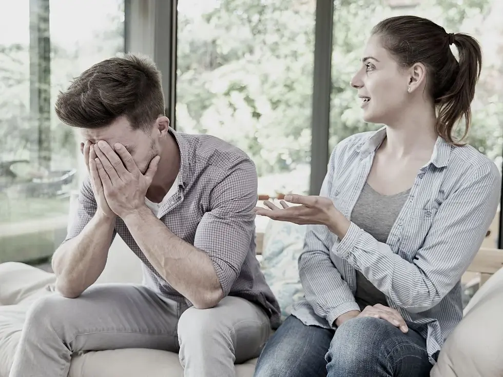 A couple arguing