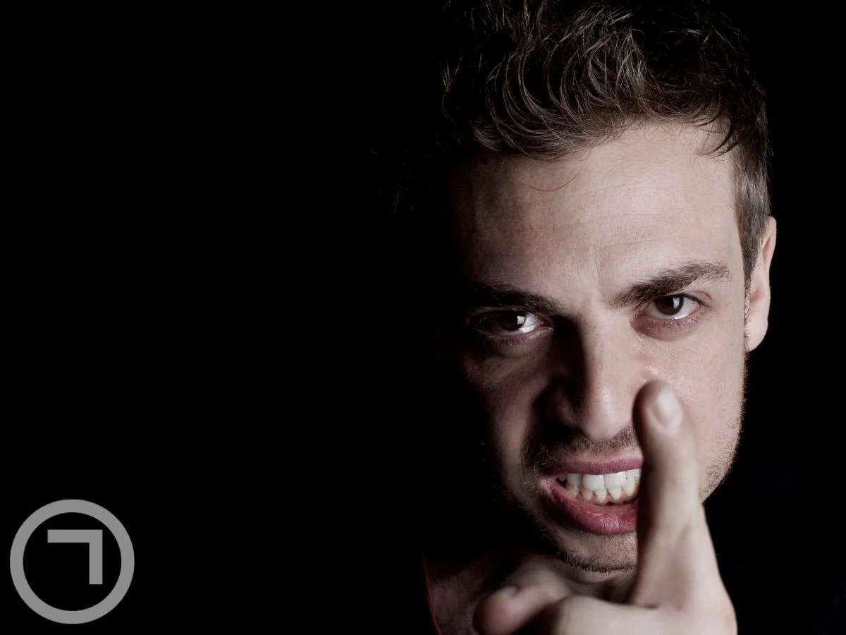 An angry man