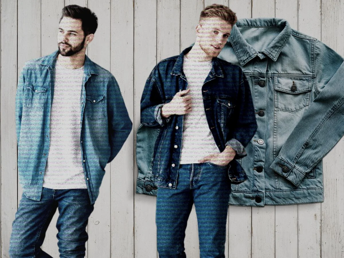 Two men in denim jackets