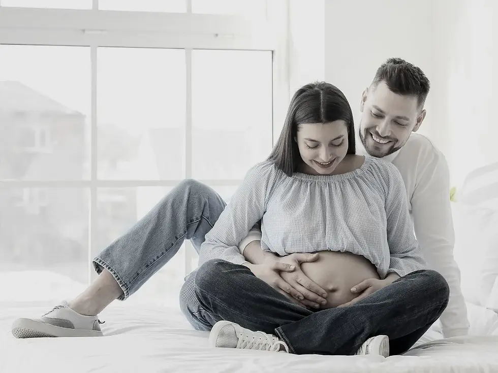 A pregnant couple