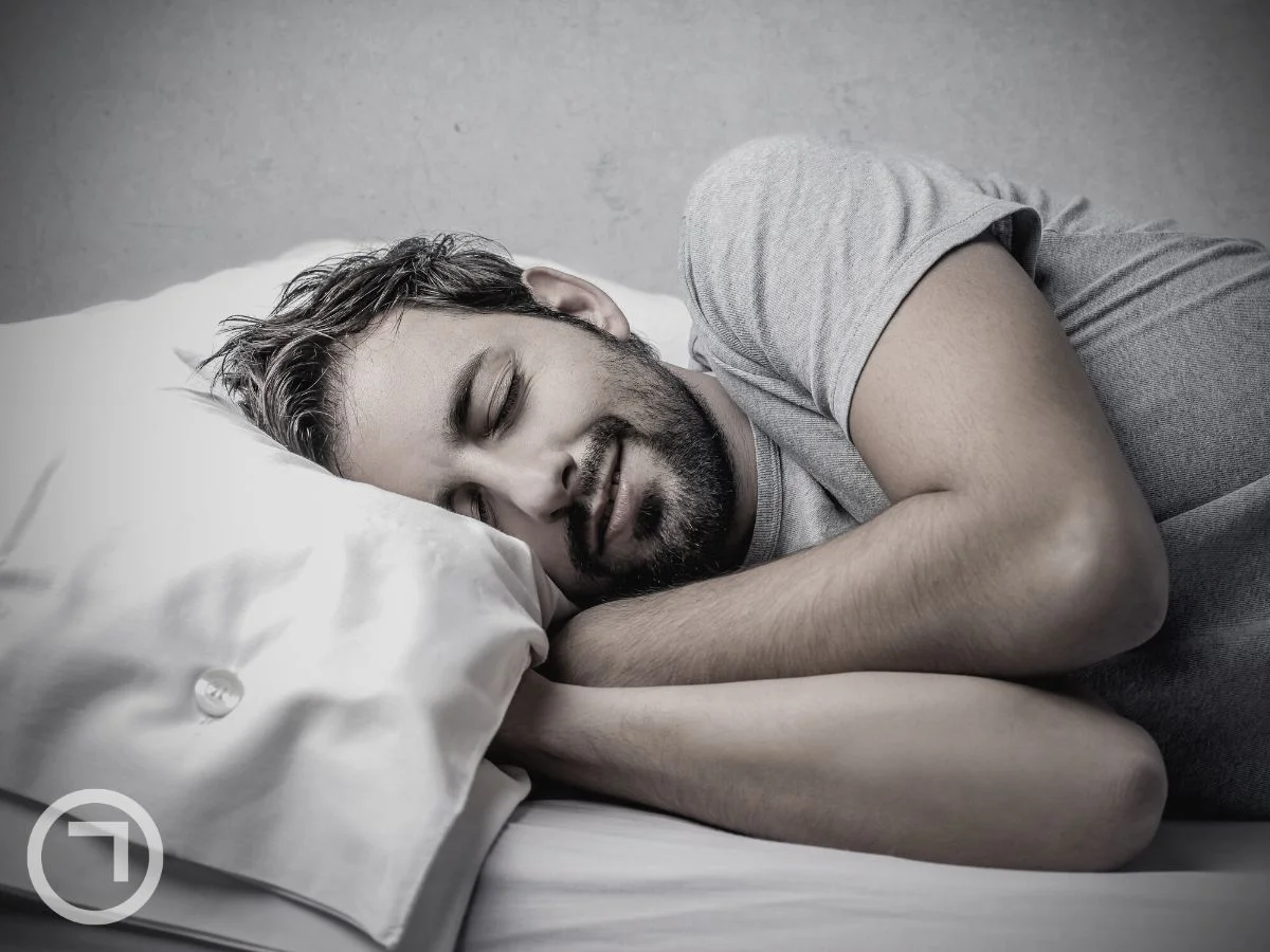 A man sleeping