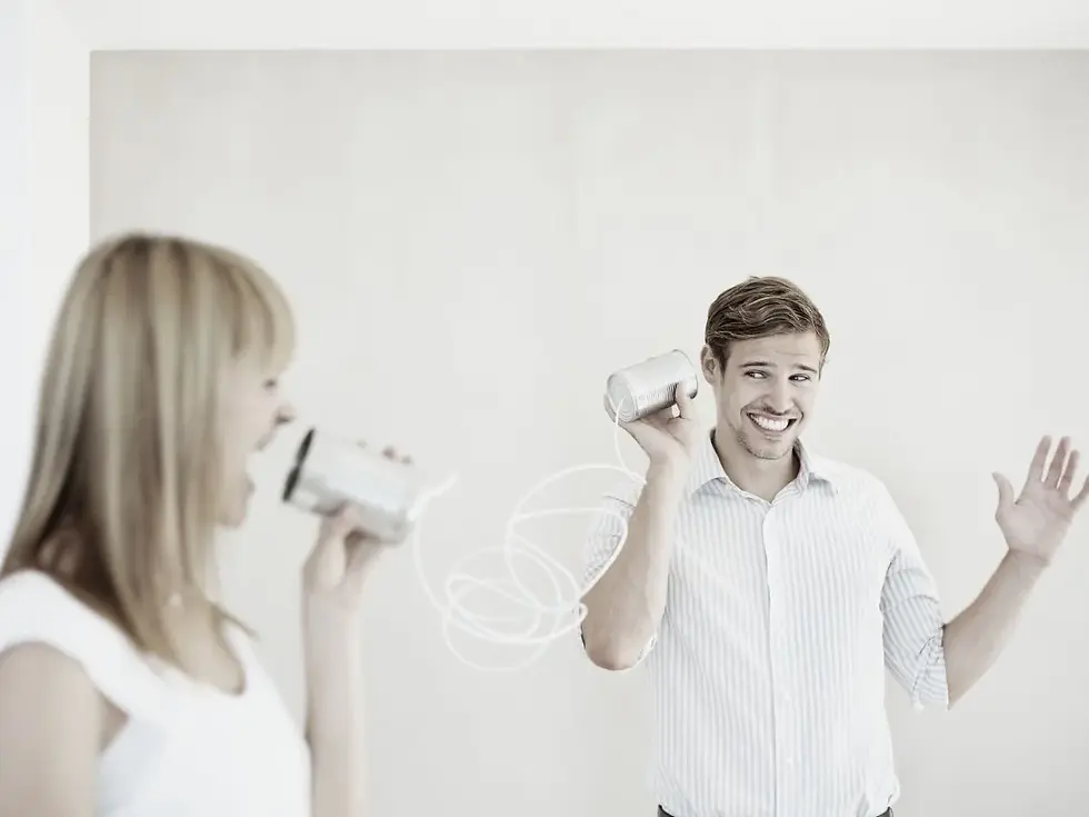 A couple having fun together