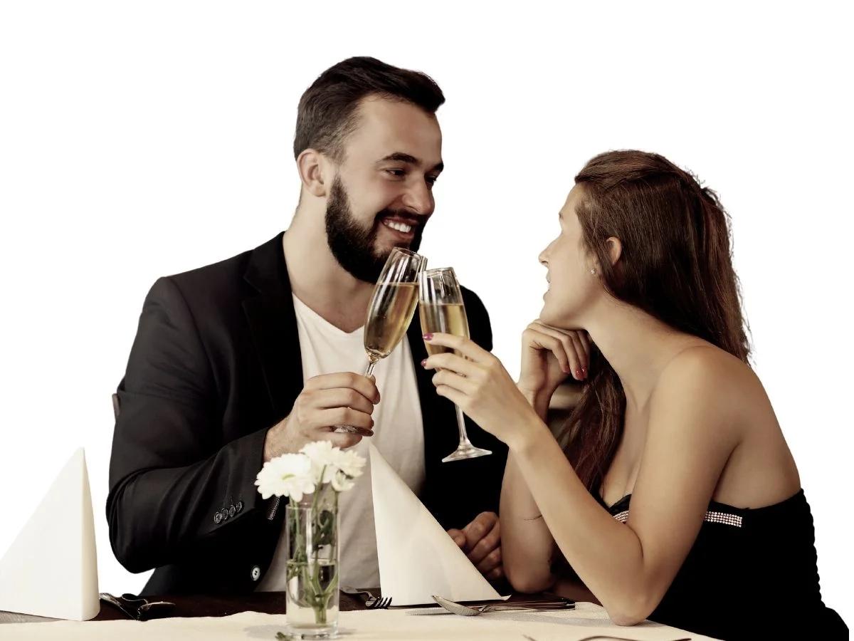 A couple on a date