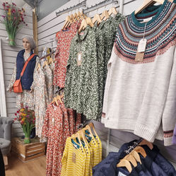 Brakeburn jumpers, jackets, and tops for women, available at Moulton Nurseries