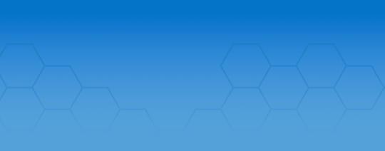 Honeycomb hexagonal pattern over a gradient blue background