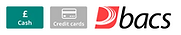Payment methods include MasterCard, Maestro, Visa, Visa Debit, credit card, PayPal, cash, 