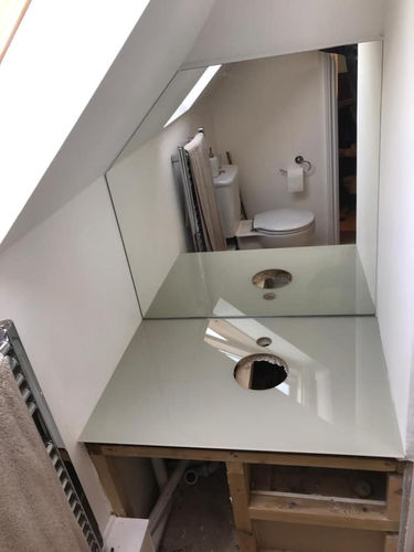 Shaped silver mirror