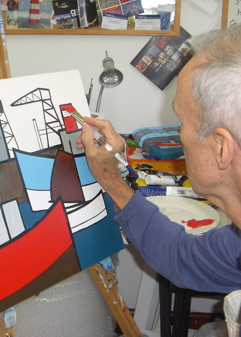 Paul Bursnall painting