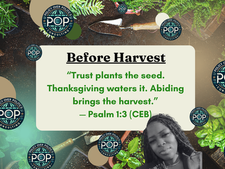 Trust, Thanksgiving, and the Fruit That Follows: A Reflection on the Path to Purpose