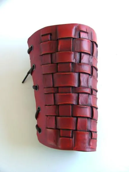 Woven Leather Bracers