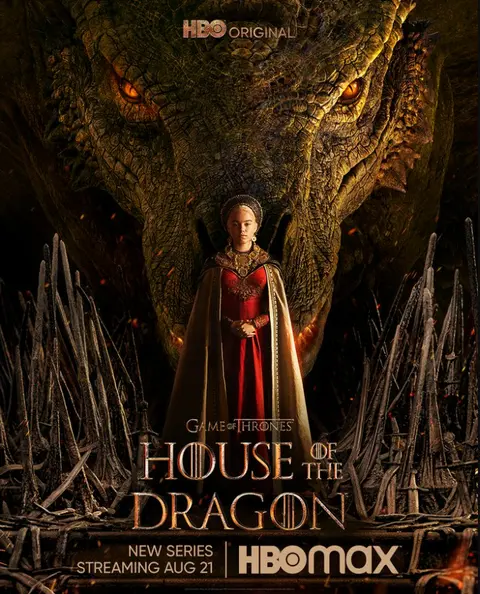 Movie poster 
 showing polyurethane armour, props and costumes for the film and tv industry, hand made for House of the Dragon in the UK by Norton Armouries.