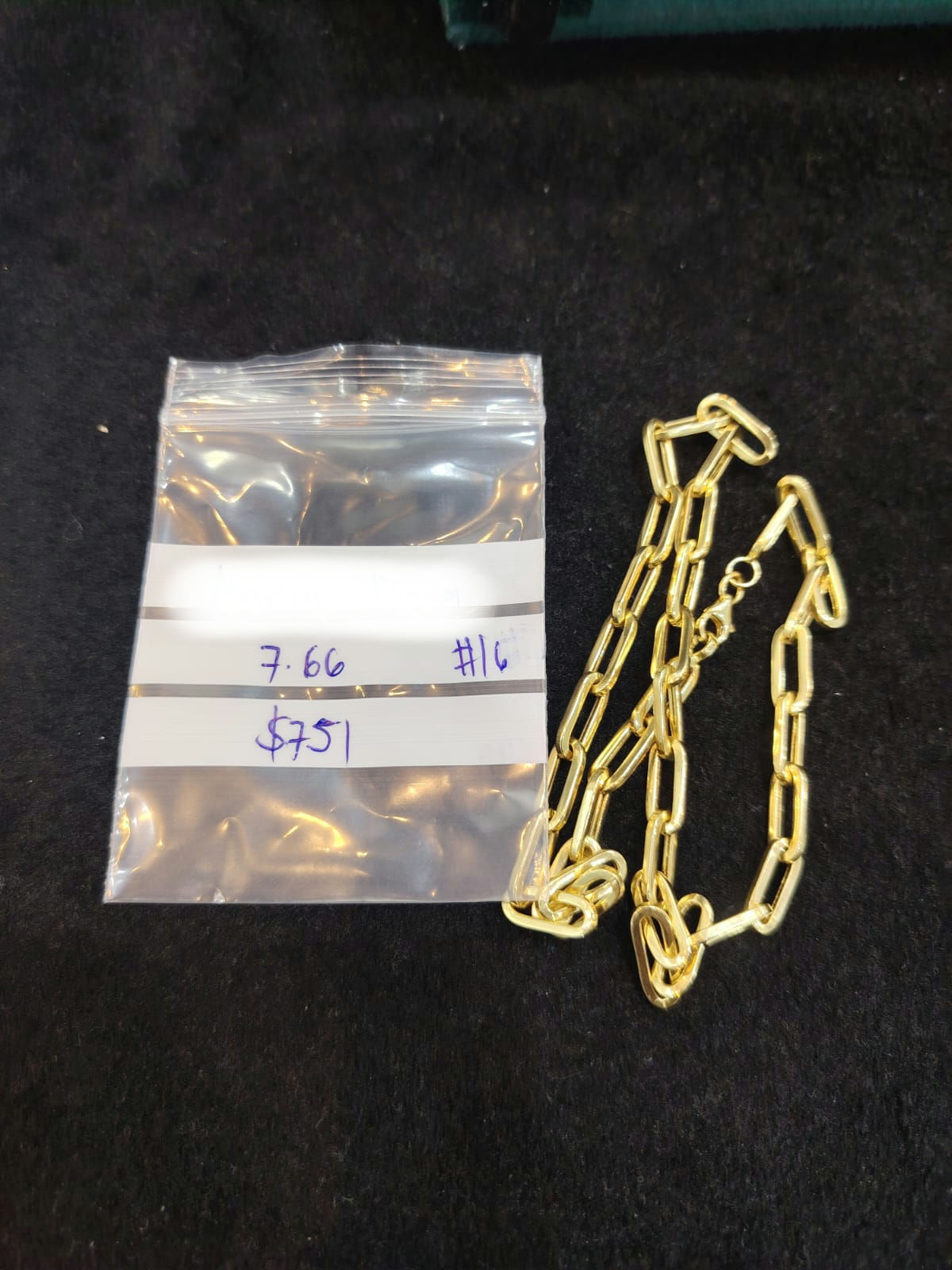 Paperclip Chain 16" 