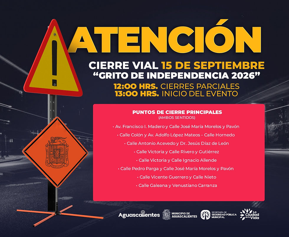 IMPLEMENTARÁN POLICÍA MUNICIPAL Y VIAL DISPOSITIVO DE SEGURIDAD DURANTE LOS FESTEJOS DEL GRITO DE INDEPENDENCIA