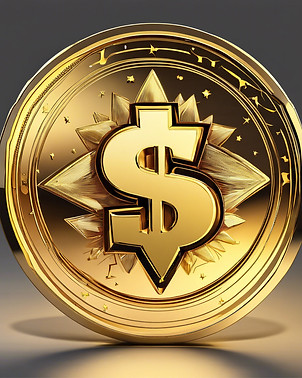 golden coin of a spark symbol.jpg
