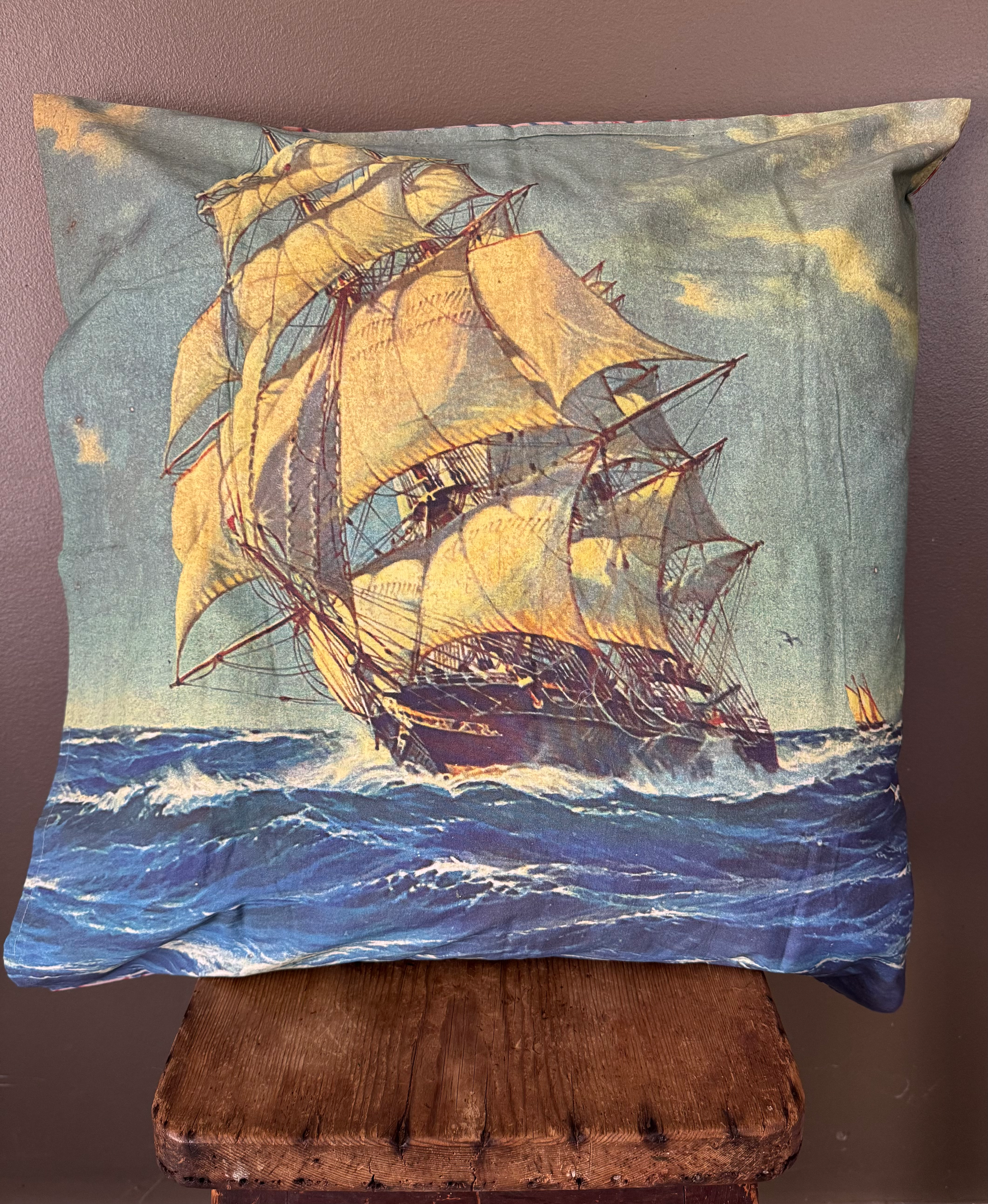 Sailing Ship Euro Pillow Case