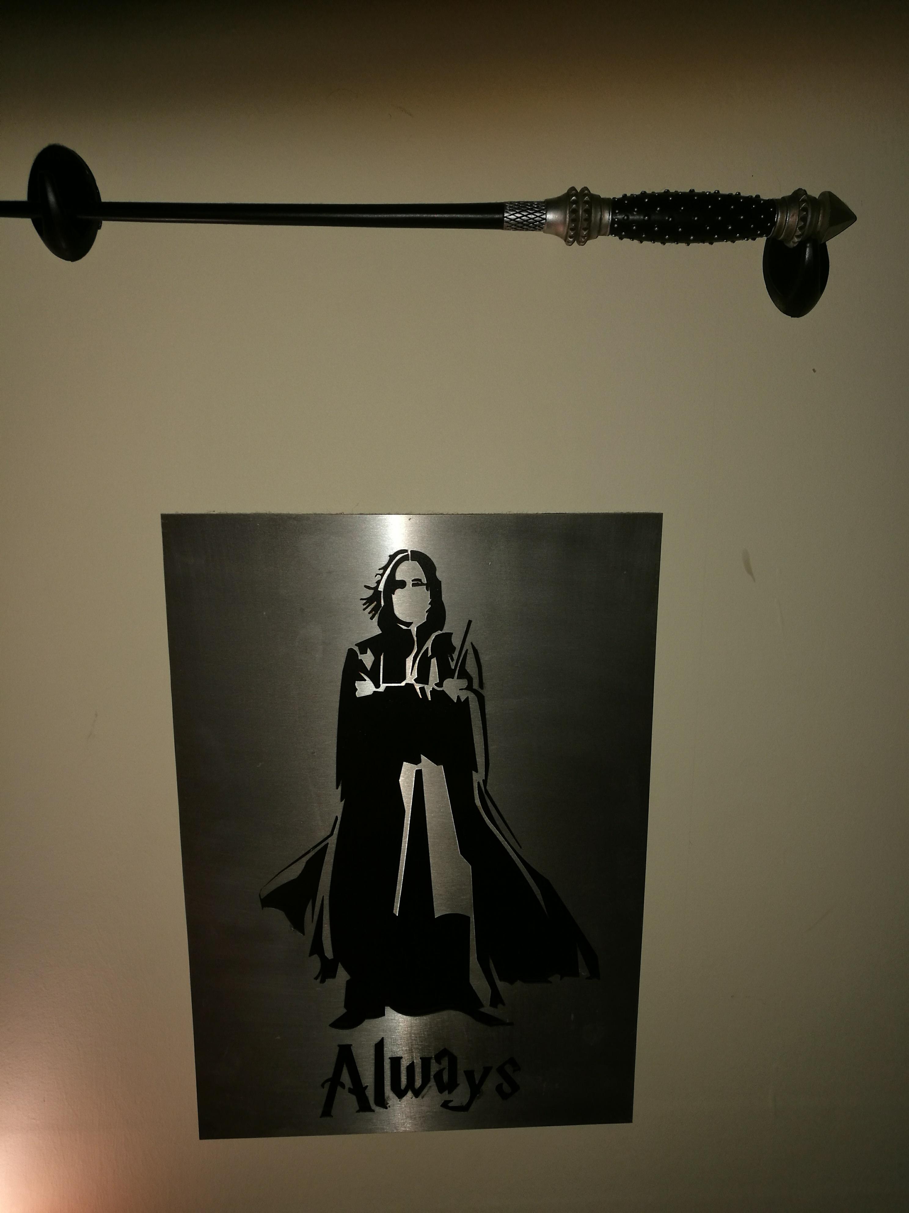 Snape With Wand.