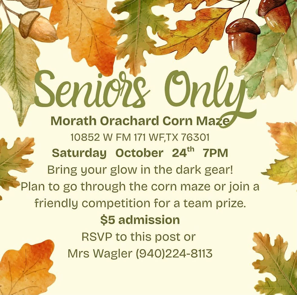 Seniors Only Corn Maze Night