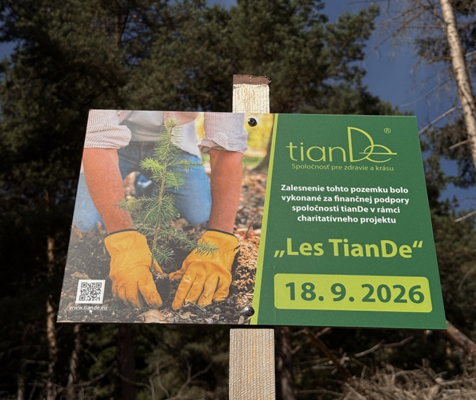 Už 39 000 stromů TianDe roste na Slovensku!