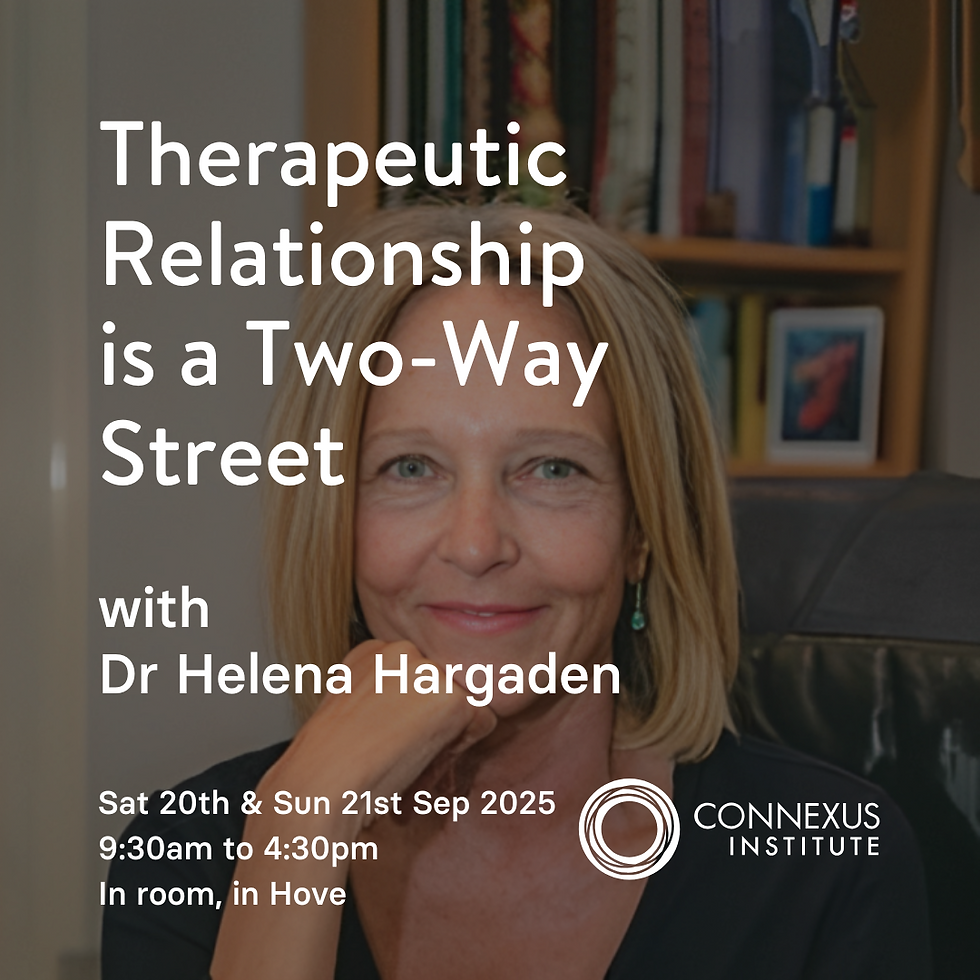 Therapeutic Relationship is a Two-Way Street with Dr Helena Hargaden