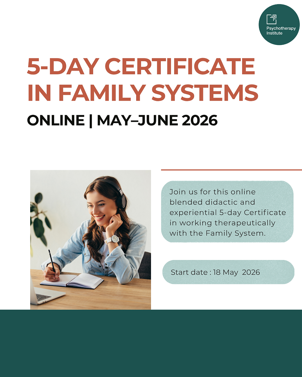 5-Day Certificate in Family Systems